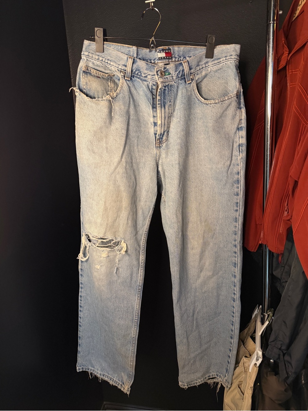 Tommy Hilfiger Light Blue Denim Jeans with Flag Logo